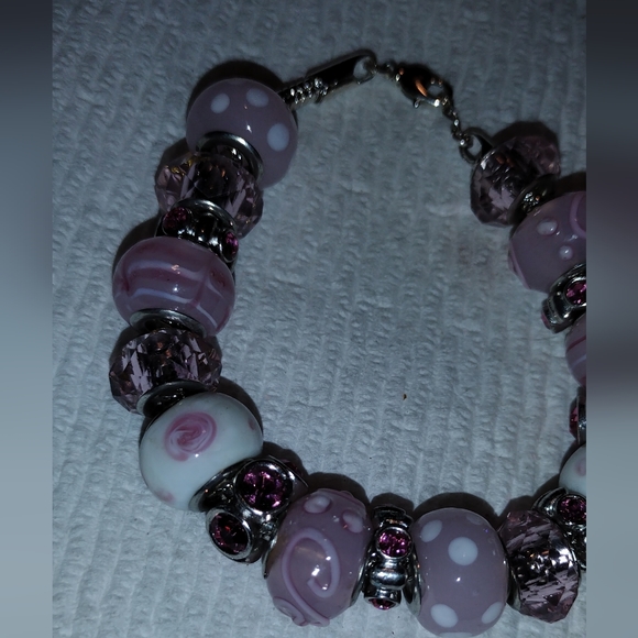 Full Pandora style charm bracelet - Picture 12 of 16